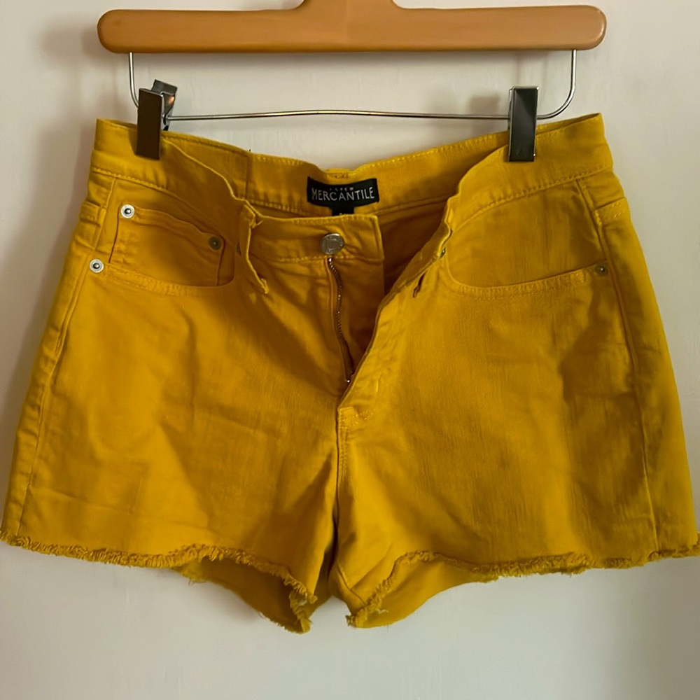 Yellow Denim Jcrew Shorts size 26